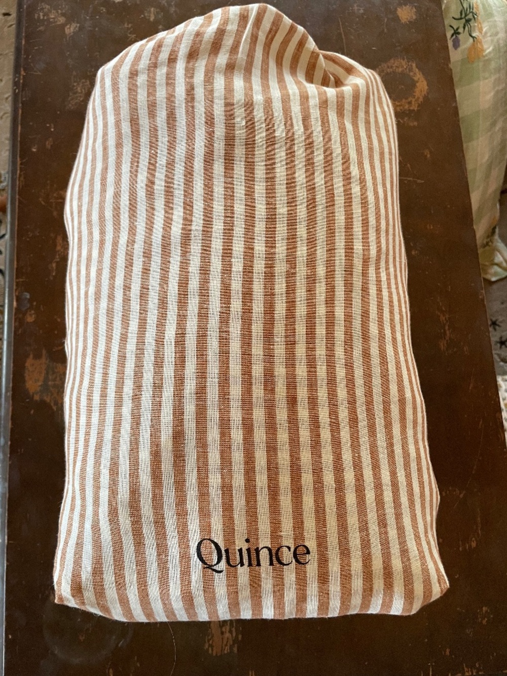Quince European linen striped sheet set